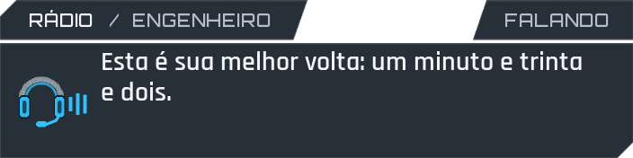 Widget de radio del ingeniero, con indicador azul al hablar